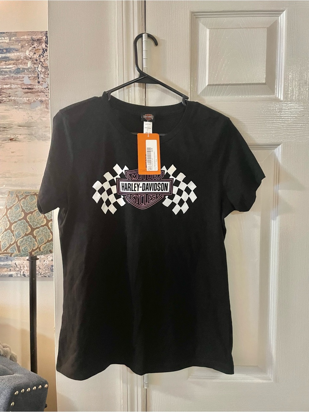 Harley-Davidson Black Crewneck Cotton Tee with Tag